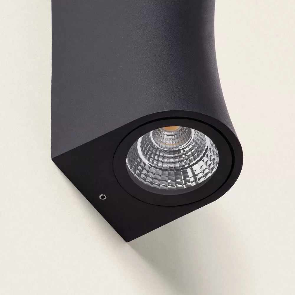 applique-murale-exterieur-noire-design-double-eclairage-led-12w-etanche-180mm