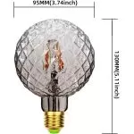 Ampoule Intérieur Verre fumé 230V. LED 4w-400lm-2700k