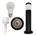 borne-potelet-noir-57cm-9w-led-5-teintes-900-lumens