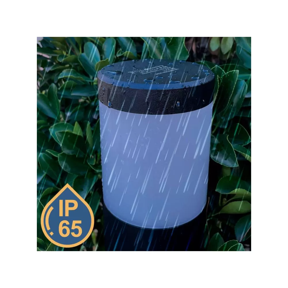 borne-potelet-noir-57cm-9w-led-5-teintes-900-lumens