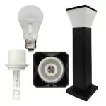 borne-potelet-noir-57cm-9w-led-5-teintes-900-lumens