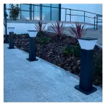 borne-potelet-noir-57cm-9w-led-5-teintes-900-lumens