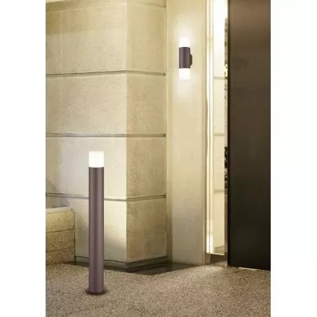TRIO Potelet extérieur rouille et blanc HOOSIC - Pas cher