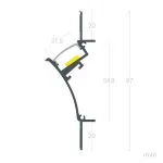 Profilé Aluminium ruban encastrable de sol avec diffuseur Continu pour Ruban LED