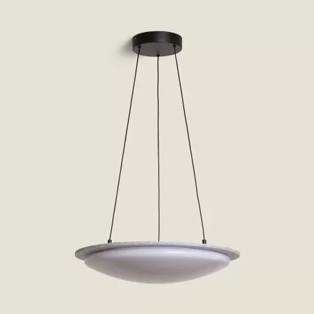 suspension-led-24w-cct-56cm-feutre-imitation-granit