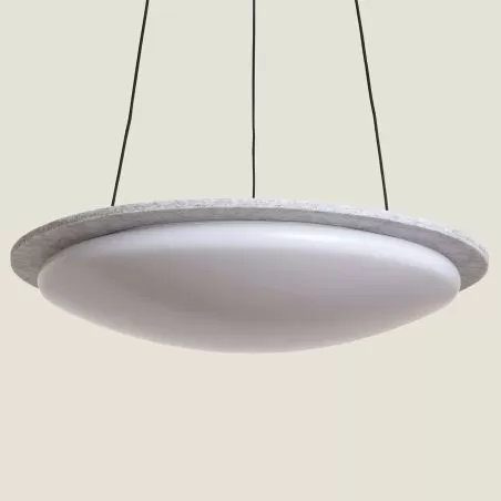 suspension-led-24w-cct-56cm-feutre-imitation-granit