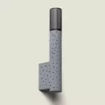 applique-tube-ciment-et-metal-noir-culot-g9