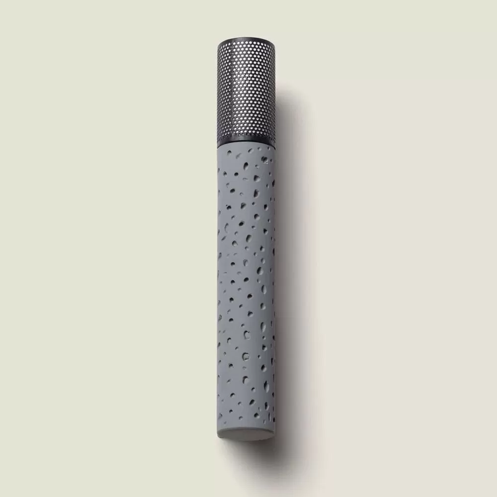 applique-tube-ciment-et-metal-noir-culot-g9
