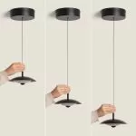 suspension-led-24w-cct-triple-disques-noir-30cm-