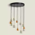 suspension-12-boules-verre-art-deco-et-metal-noir