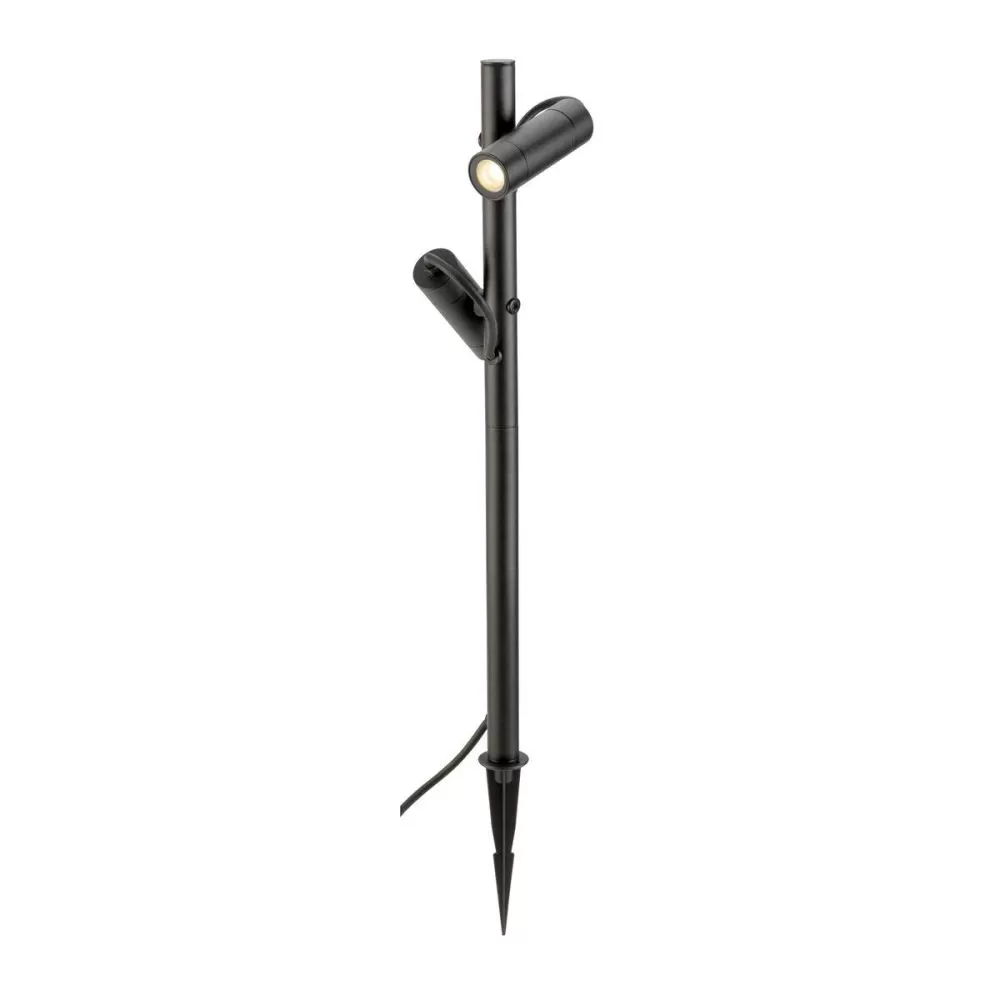 HELIA SLIM borne extérieur, double, LED, noir IP65 3000 K, bord de mer