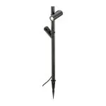 HELIA SLIM borne extérieur, double, LED, noir IP65 3000 K, bord de mer