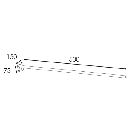 support-mural-gris-50cm-45mm-pour-tete-de-lampadaire-candelabre-led
