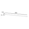support-mural-gris-50cm-45mm-pour-tete-de-lampadaire-candelabre-led