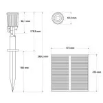 kit-4-spots-led-piquet-panneau-solaire