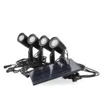 kit-4-spots-led-piquet-panneau-solaire