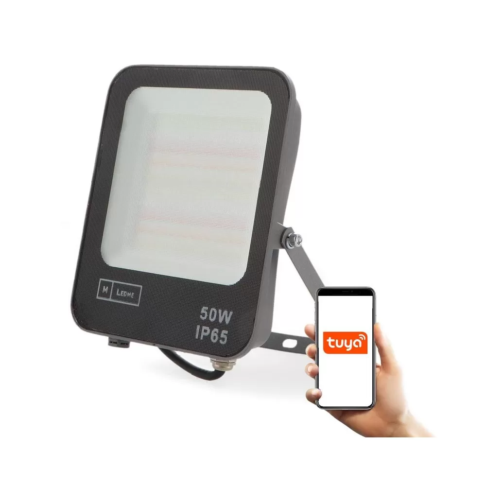 Projecteur Led 50W rgb connecté smartphone application tuya cct