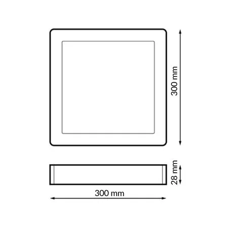 plafonnier-led-cct-carre-noir-25w-30x30