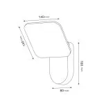 applique-murale-exterieur-10w-led-3000k-920lm-rond-ou-carre