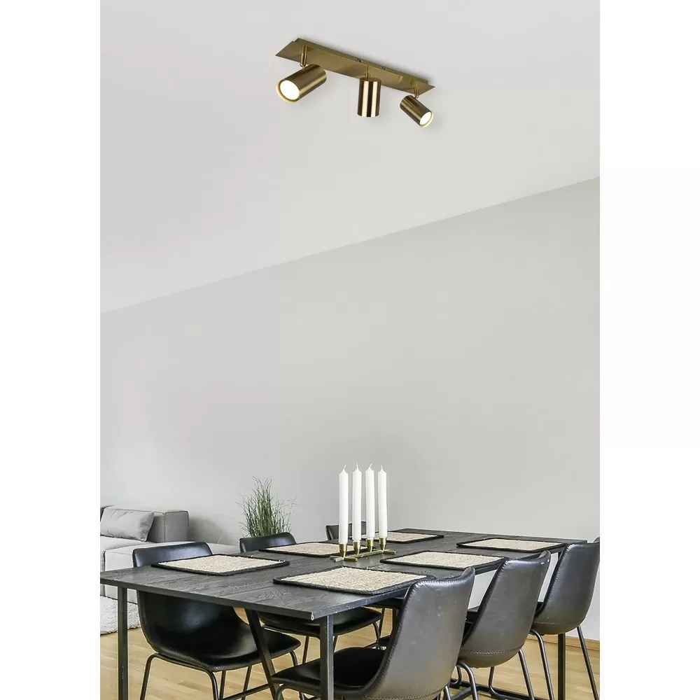 Spot Intérieur Métal laiton fumé 230V.