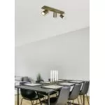 Spot Intérieur Métal laiton fumé 230V.