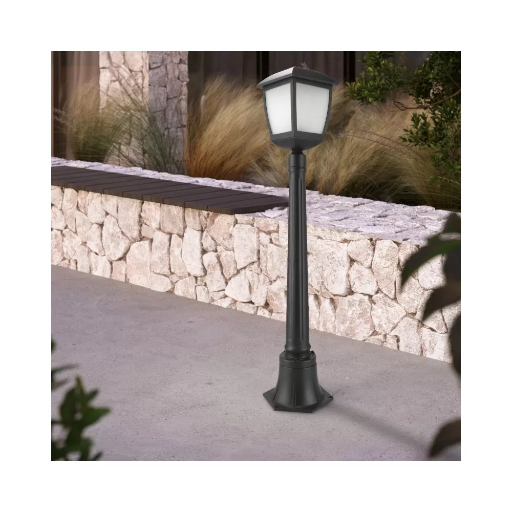 borne-potelet-exterieur-lanterne-100cm-noire-culot-e27