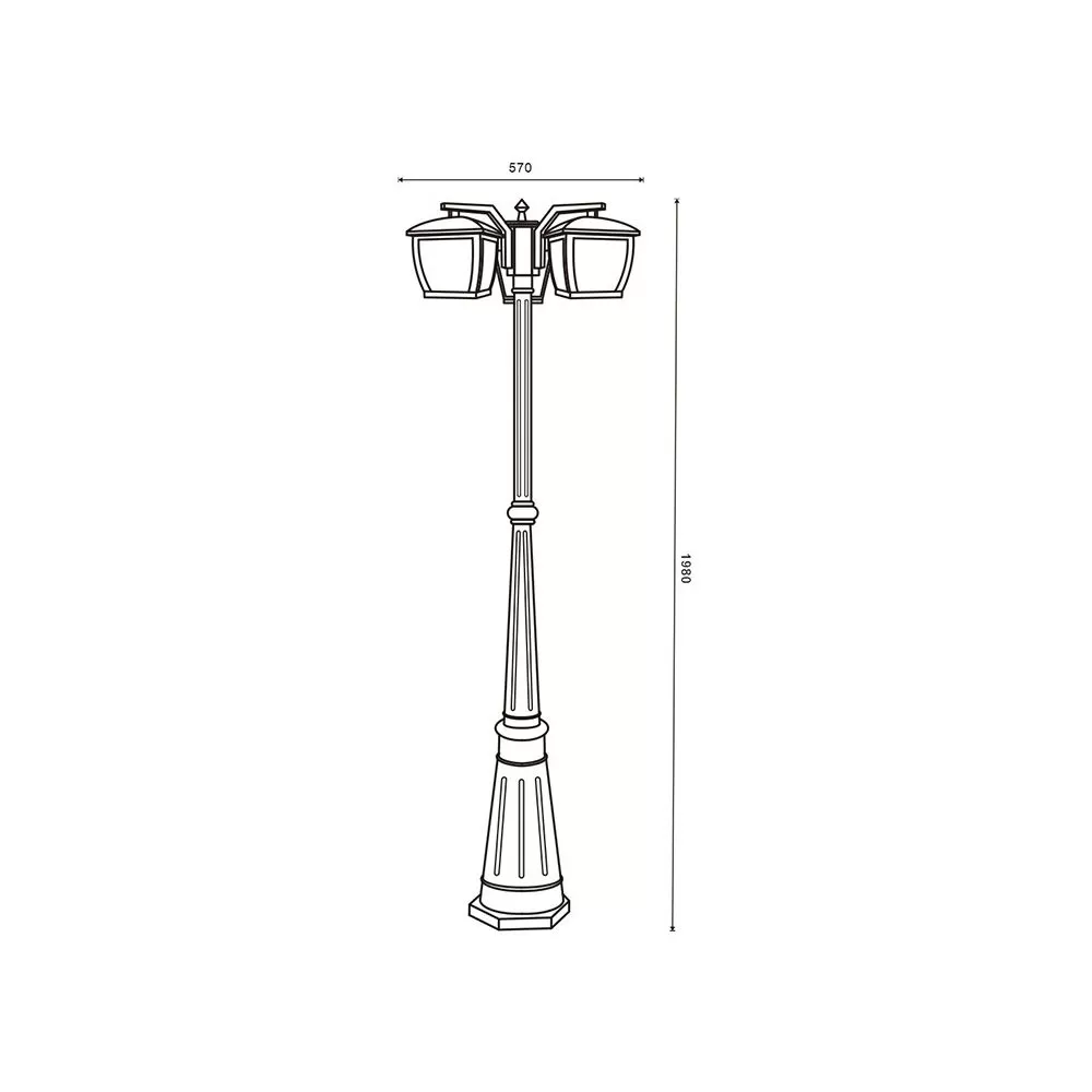 borne-potelet-exterieur-lanterne-100cm-noire-culot-e27
