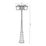 borne-potelet-exterieur-lanterne-100cm-noire-culot-e27