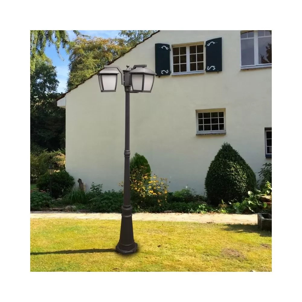 borne-potelet-exterieur-lanterne-100cm-noire-culot-e27