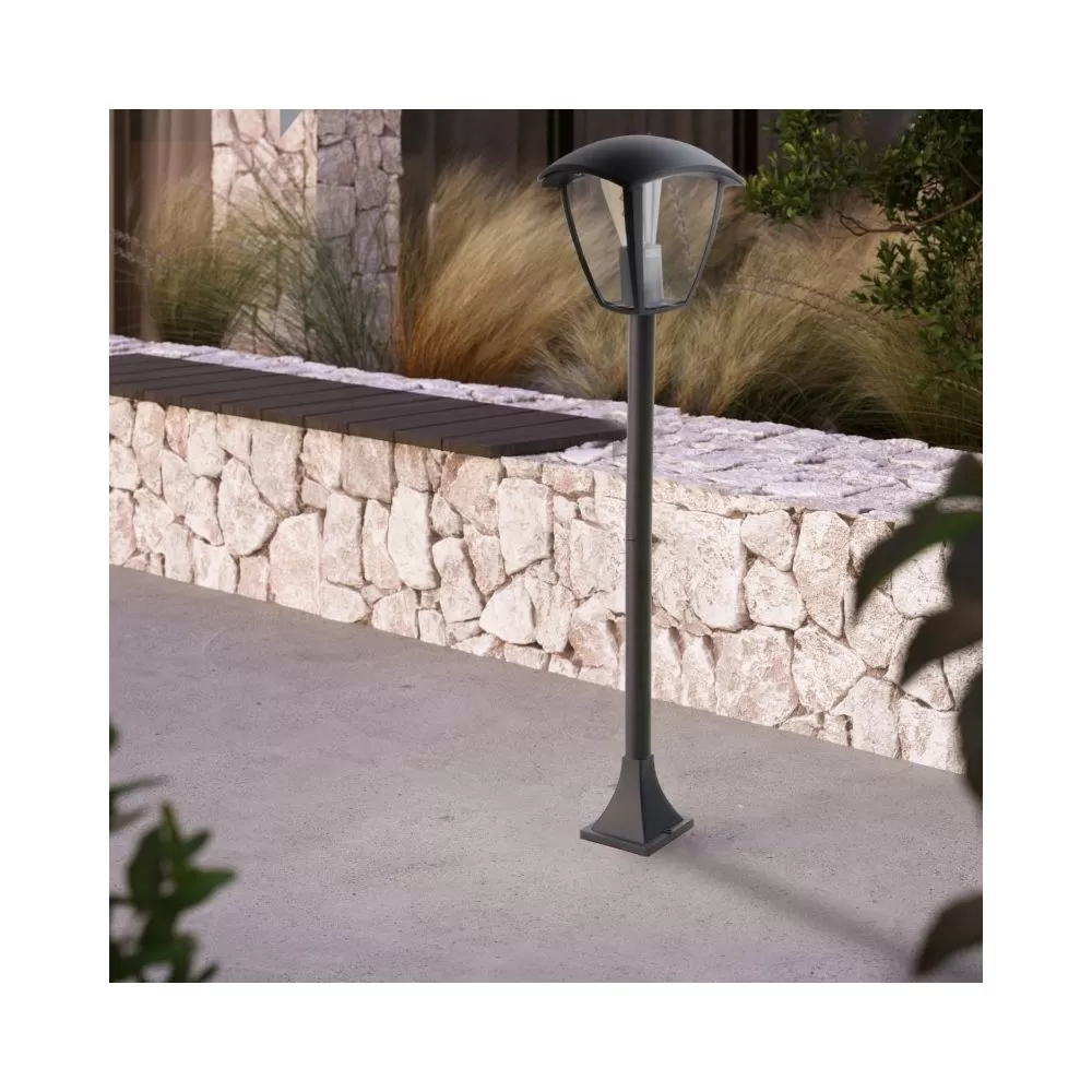borne-potelet-exterieur-lanterne-90cm-noire-culot-e27