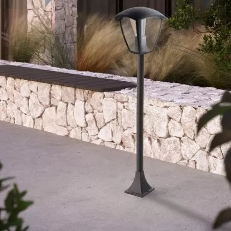 borne-potelet-exterieur-lanterne-90cm-noire-culot-e27