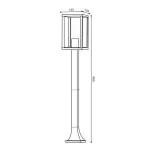 borne-potelet-exterieur-lanterne-100cm-noire-culot-e27