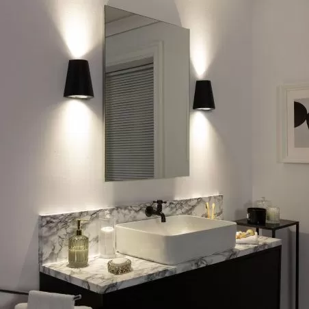 applique-exterieure-aluminium-noir-ip54-double-eclairage-gu10