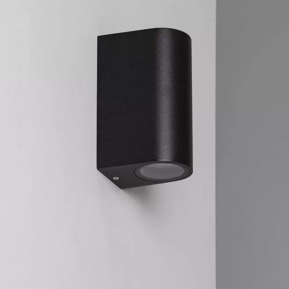 applique-exterieure-aluminium-noir-ip54-double-eclairage-gu10