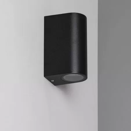 applique-exterieure-aluminium-noir-ip54-double-eclairage-gu10