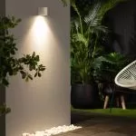applique-murale-blanche-simple-spot-gu10-etanche-ip44