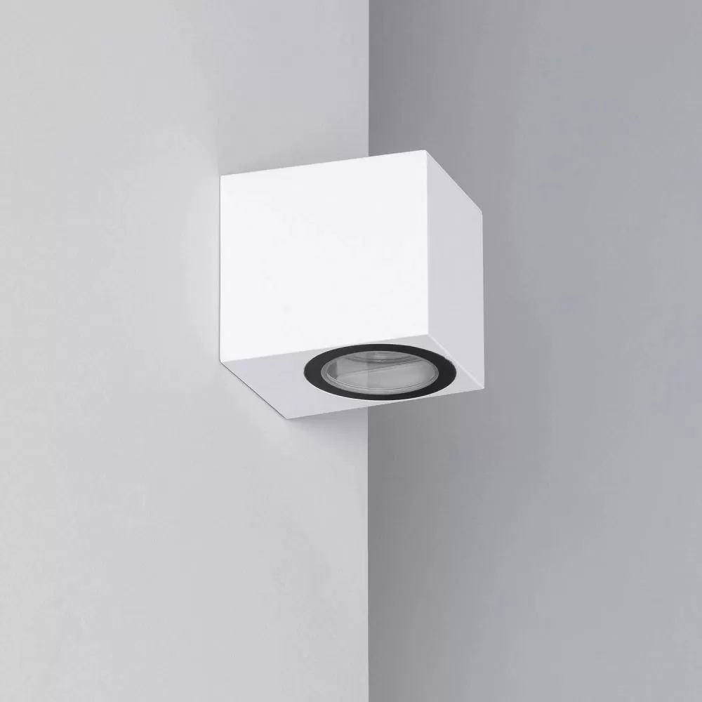 applique-murale-blanche-simple-spot-gu10-etanche-ip44