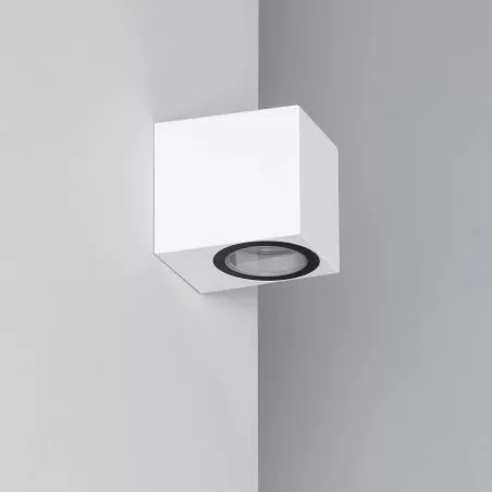 applique-murale-blanche-simple-spot-gu10-etanche-ip44