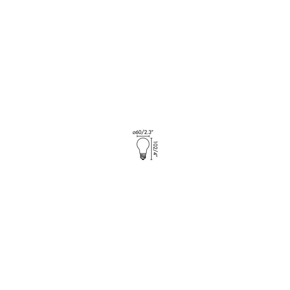 AMPOULE A60 MAT LED E27 8W 2700K 800Lm
