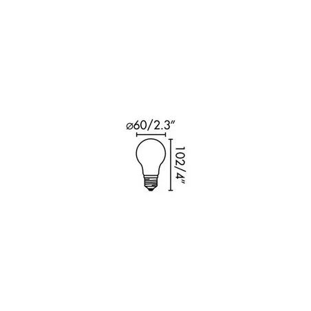 AMPOULE A60 MAT LED E27 8W 2700K 800Lm