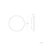 applique-exterieure-led-10w-cct-disque-18cm-eclipse-gris-ou-marron