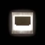 SABIK MINI LED carre noir-4000k 12v Encastré de balisage LED pour les escaliers