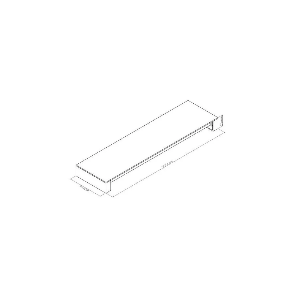 applique-exterieure-barre-grise-90cm-led-30w-2200lm
