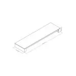 applique-exterieure-barre-grise-90cm-led-30w-2200lm