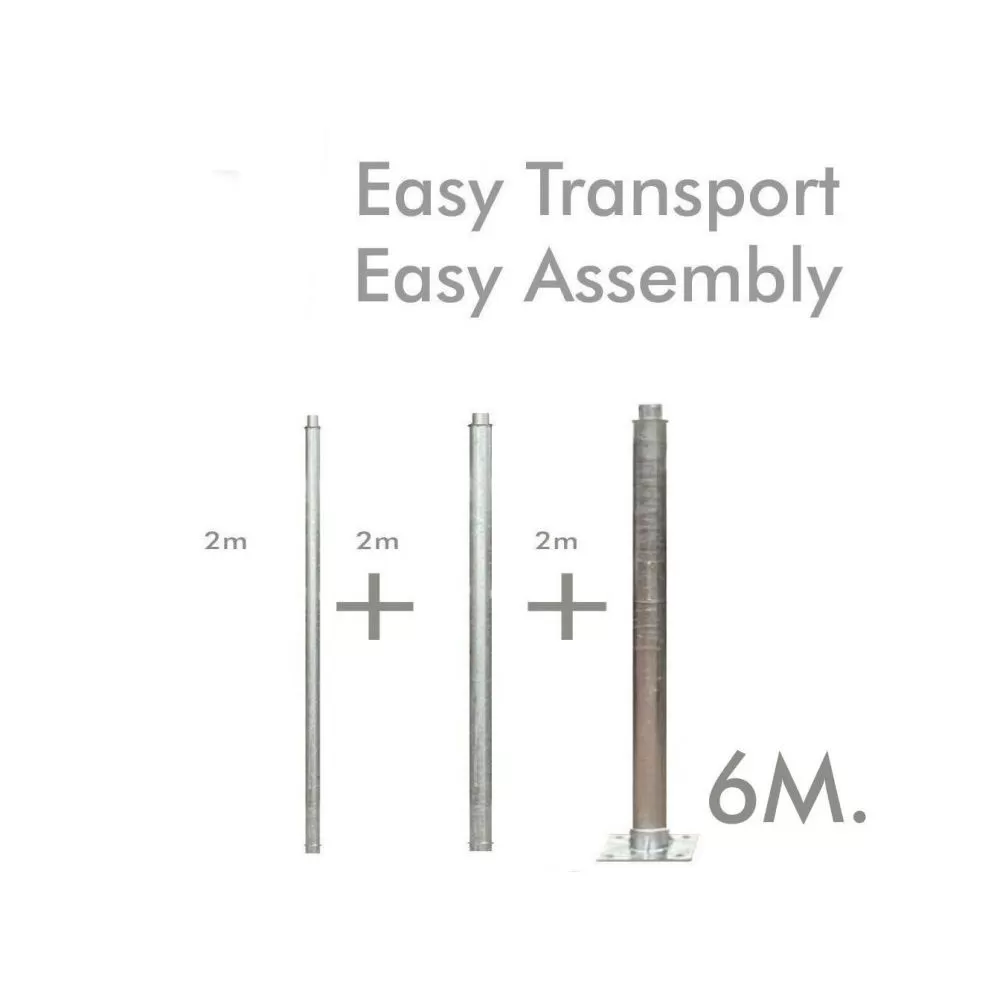 mat-poteau-6m-galva-pour-tete-eclairage-public-60mm