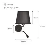 applique-murale-liseuse-led-avec-interrupteur-spot-patere-orientable-noire