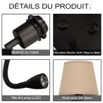 applique-murale-liseuse-led-avec-interrupteur-spot-patere-orientable-noire