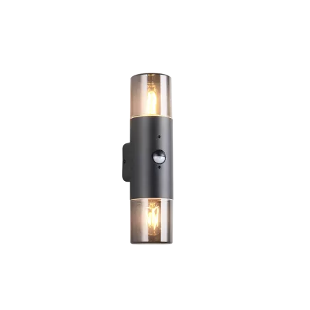 trio-applique-detecteur-mouvement-noir-mat-double-e27