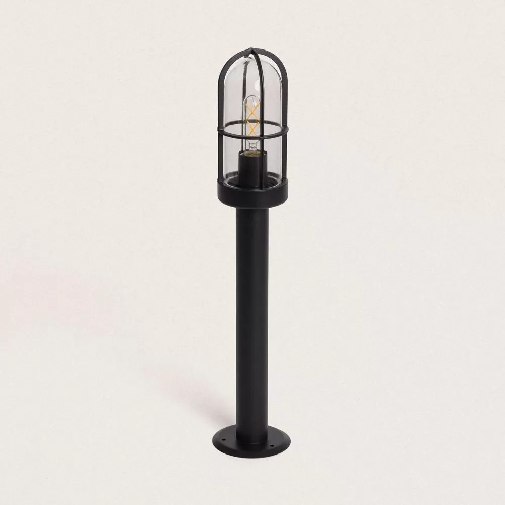borne-potelet-de-jardin-noire-50cm-culot-e27-ip44-220v