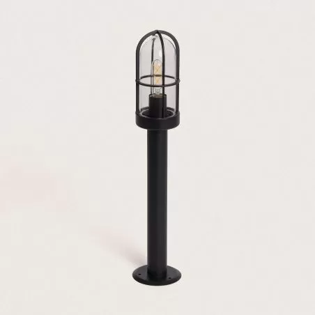 borne-potelet-de-jardin-noire-50cm-culot-e27-ip44-220v